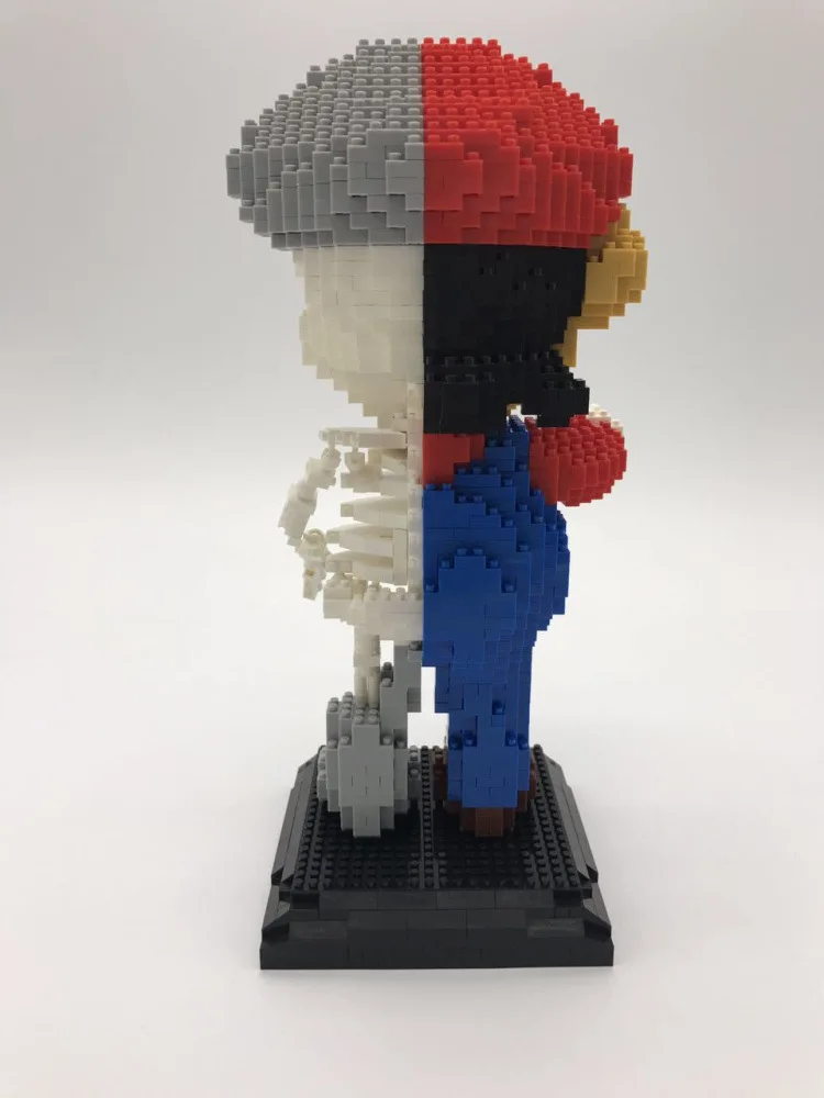 LOZ 7807 Japanese Anime Skeleton Series Super Mario Creator Magic Diamond Blocks 1686Pcs Building Blocks Toys Gift For Children