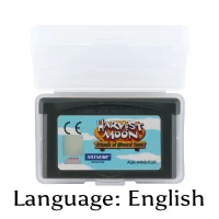 

32 Bit Video Game Cartridge Harvest Moon Friends of Mineral Town Console Card EU Version English Language Support Drop shipping