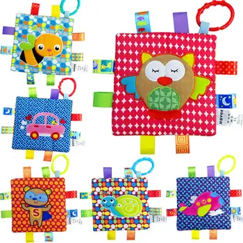 

Baby towel newborn soft Security Blanket Baby Care Weave pattern Appeasing Towel plush Animal Doll New Babies gift