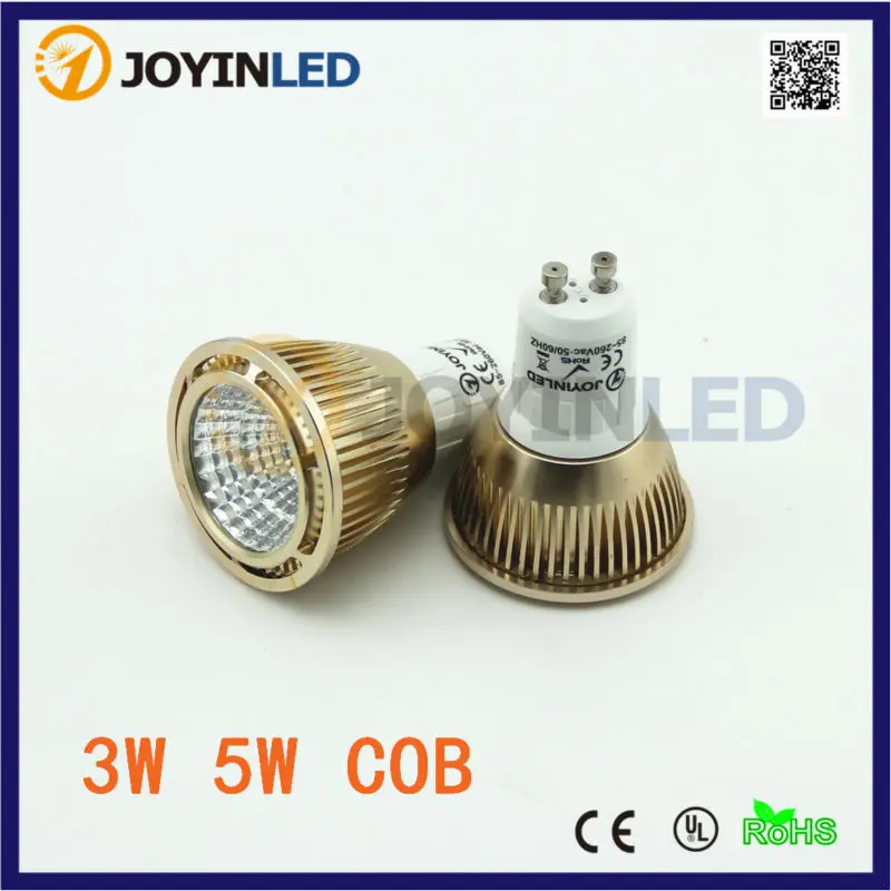

10pcs 3w 5w mini COB Spotlight gu10 bulbs