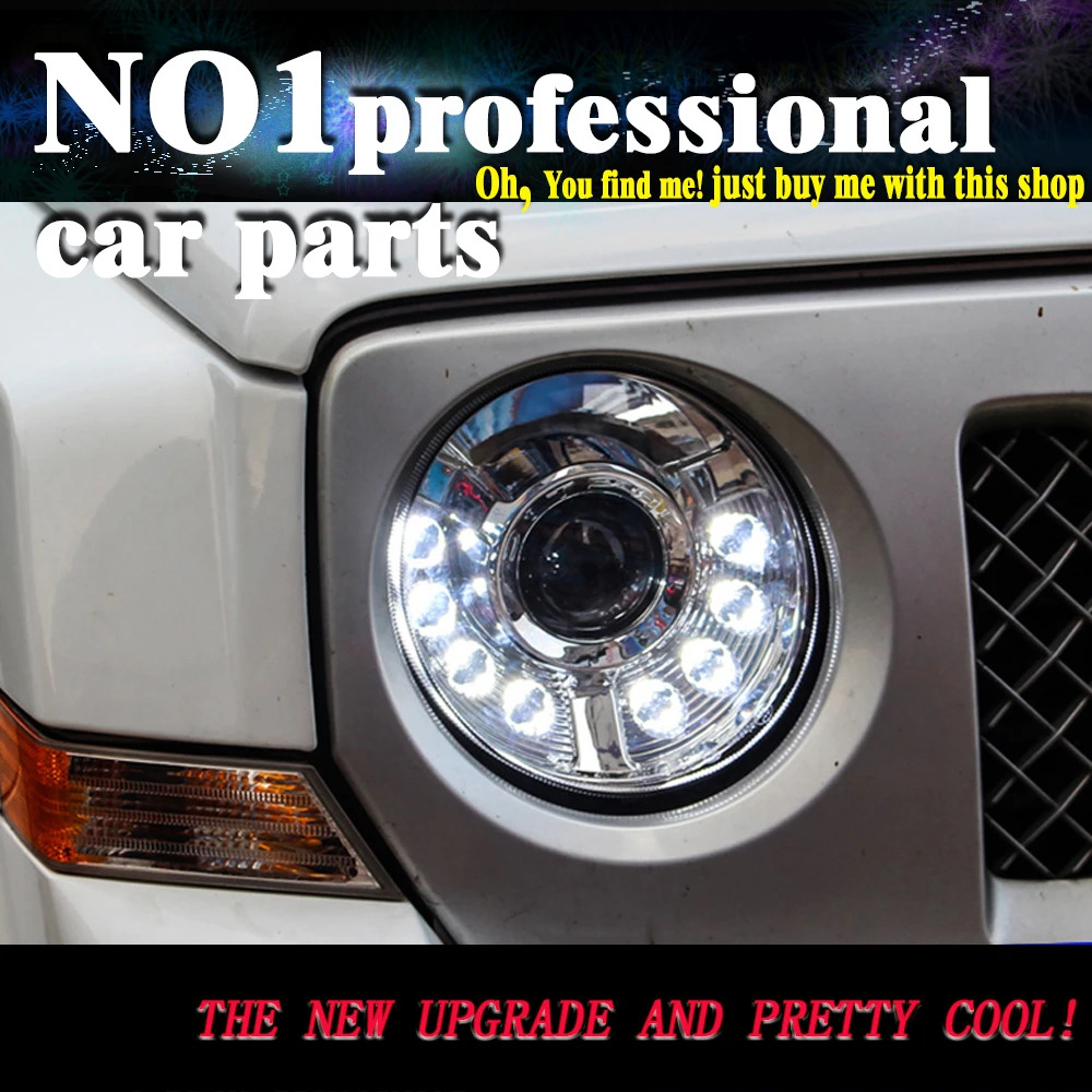 OUMIAO Стайлинг для Jeep Patriot фары 2010 2014 светодиодный ные DRL Биксеноновые линзы дальний