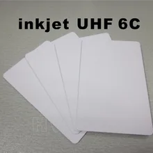 100 шт. Высококачественная струйная печать Печатный УВЧ H3 Gen2 ПВХ Rfid смарт-чипы для струйной печати