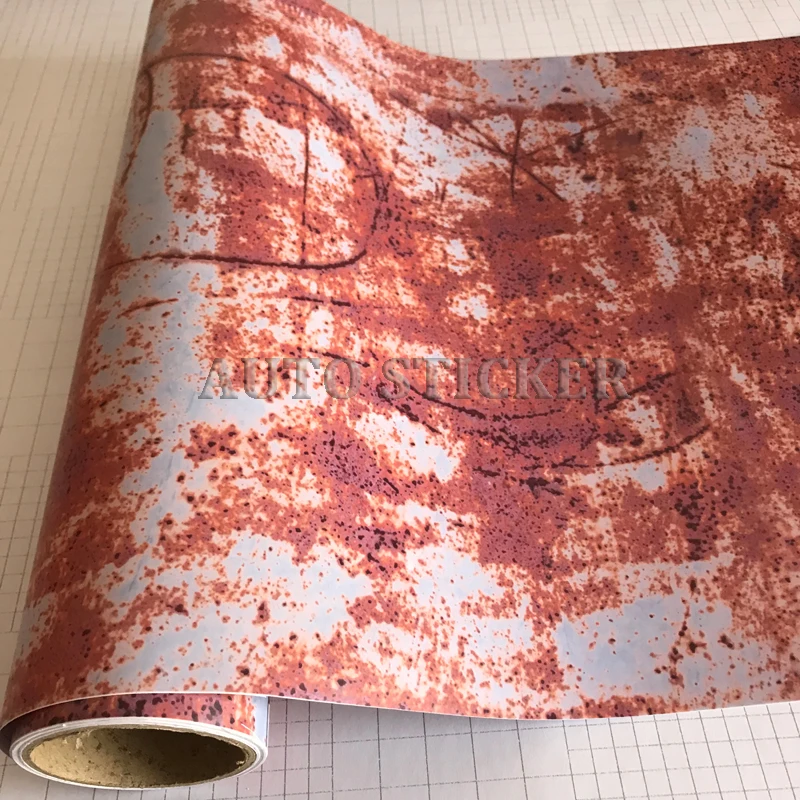 red rust vinyl car wraps 7