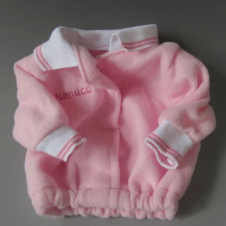 Детская Одежда для куклы, подходит для куклы 43 см, аксессуары для новорожденных, плюшевая розовая полосатая одежда для ползания - Цвет: G--004