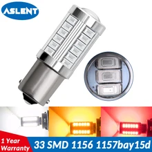 ASLENT 1pcs 1156 BA15S P21W 33 SMD 5630 LED 1157 BAY15D P21/5W Car Tail Bulb Brake Lights 12V Auto Reverse Lamp led Signal Light ASLENT 1pcs 1156 BA15S P21W 33 SMD 5630 LED 1157 BAY15D P21/5W Car Tail Bulb Brake Lights 12V Auto Reverse Lamp led Signal Light