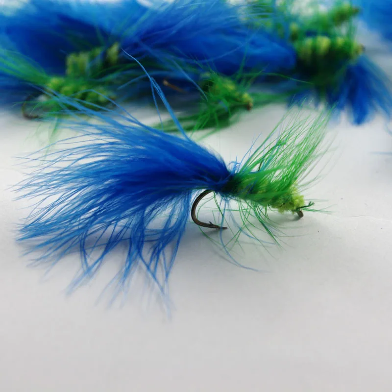 Imitate Insects Flies Carp Fly Fishing Lure Grass Carp Bait Feather Hooks Lot 5 Pieces Iz Hooks