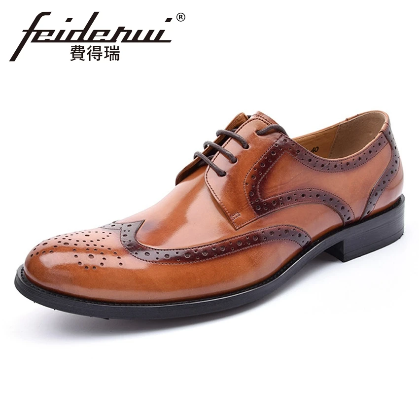 2018 Vintage Genuine Leather Men's Wedding Oxfords Round Toe Lace up Carved Handmade Man Formal Dress Brogue Shoes YMX326
2018 Vintage Genuine Leather Men's Wedding Oxfords Round Toe Lace up Carved Handmade Man Formal Dress Brogue Shoes YMX326