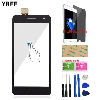 

5.0'' Mobile Touch Screen For Fly IQ4512 EVO Chic 4 Quad IQ 4512 Front Glass Touch Screen Digitizer Panel Sensor Protector Film