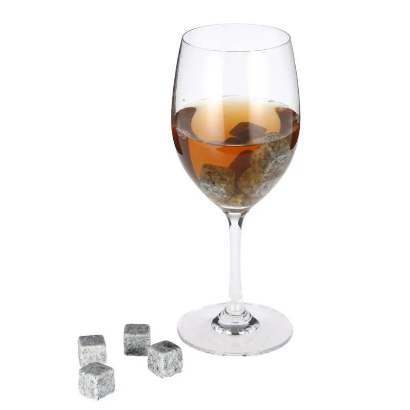 

6pcs The Natural Stones Of Whiskey Rock Stone Ice Drinking Whiskey Alcohol cooler Favor Wedding Gifts Christmas Bar Accessories