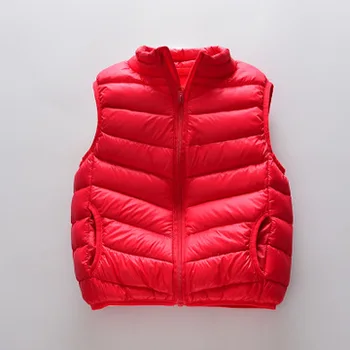 

Autumn Winter Child Waistcoat Girls Boys Down Vest Baby Sleeveless Kids Hooded Jacket Outwear Infant Baby Clothes