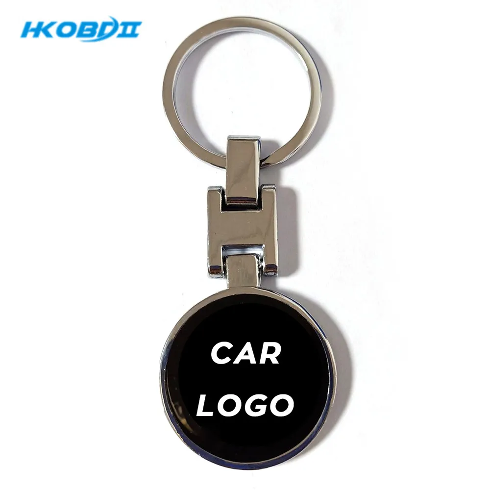 

HKOBDII 3D Metal Car Key Ring Keychain Key Holder Logo Auto Car Fashion Accessories for Key Chain Ring Car Styling
