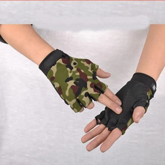 

Outdoor Driving Tactical Exercise Half Finger Fitness Gloves Sports Fingerless Microfiber Mens&womens Training Gloves