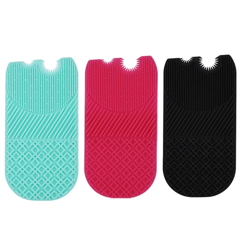 

Silicone Portable Makeup Brush Cleaning Mat Washing Tools Hand Tool Sucker Scrubber Board Washing Cosmetic Brush Cleaner Tool