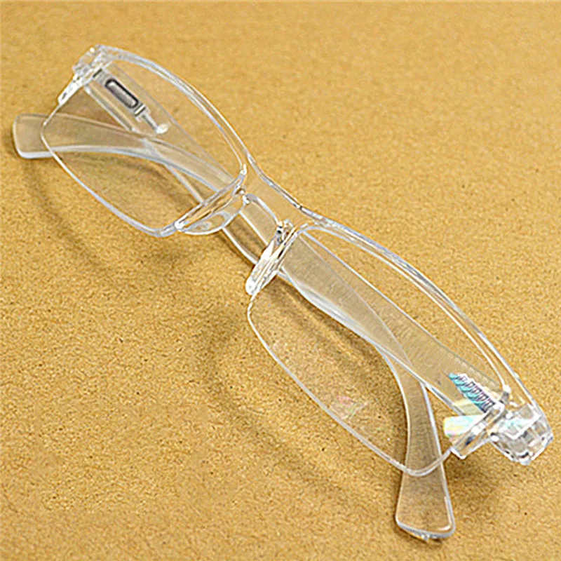Men Women White rimless resin PC Presbyopia reader eyeglasses Plastic