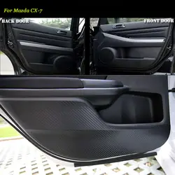 Teeze шт. 4 шт.. Новый интерьер карбоновые двери боковой край анти-удар защита накладка наклейка для Mazda CX-7