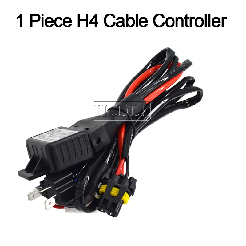 HCDLT 35W Cnlight H4-3 Bixenon H4 HID Bulb 4300K 6000K 5000K Car Light Xenon H4 High Low Beam Bulb With Relay Harness Controller (9)