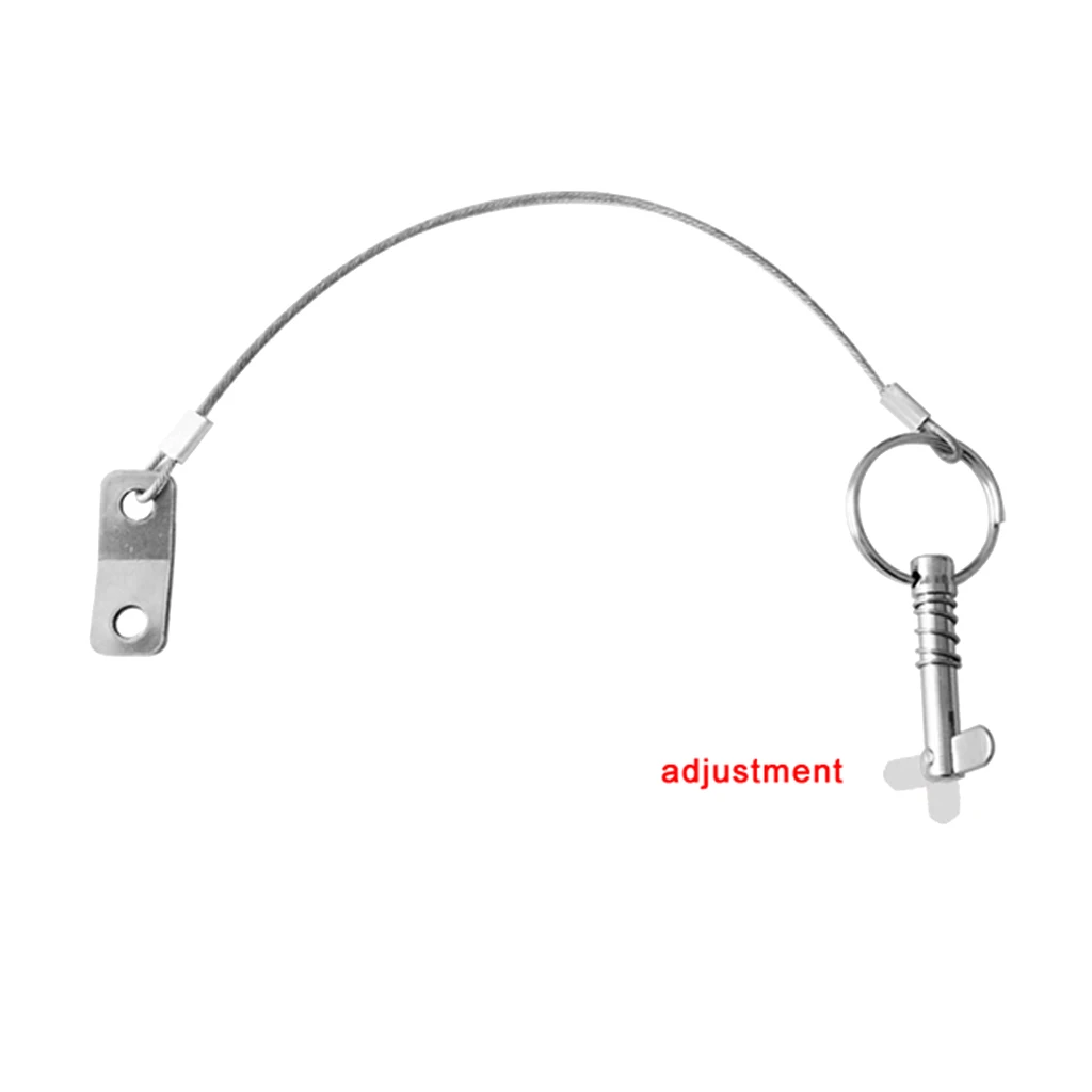 2 Pcs 316 Stainless Steel Boat Top Quick Release Ball Pin With Lanyard Marine Hardware Deck Hinge Replacement Accessories