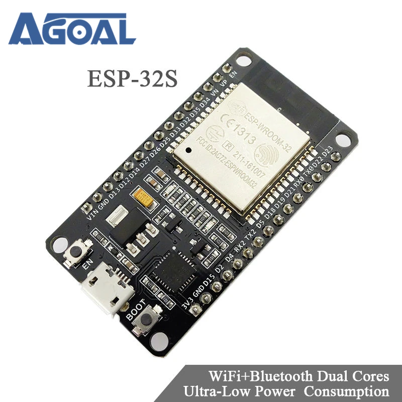 

Official DOIT ESP32 Development Board WiFi+Bluetooth Ultra-Low Power Consumption Dual Core ESP-32 ESP-32S ESP 32 Similar ESP8266