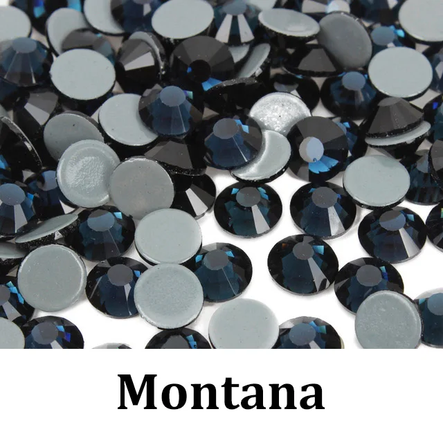 Распродажа высокое качество а++ исправление хрусталя и искусственного алмаза Ss6-ss30 стекло декоративные камни для одежды сумки обувь - Цвет: Montana