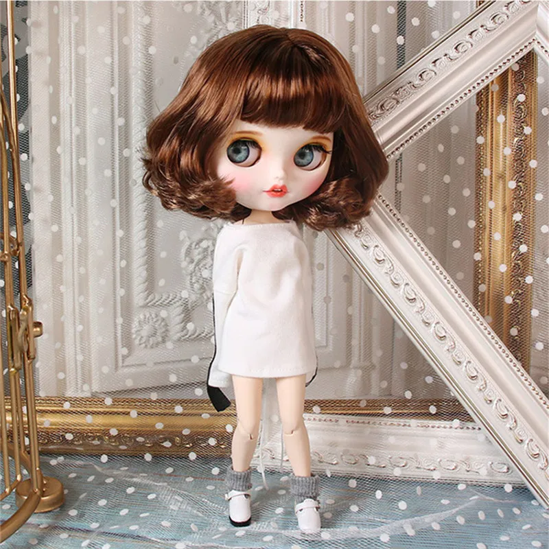 Кукла Blyth ICY DBS для серии № BL9158 кукла из коричневых волос с отверстиями рта и