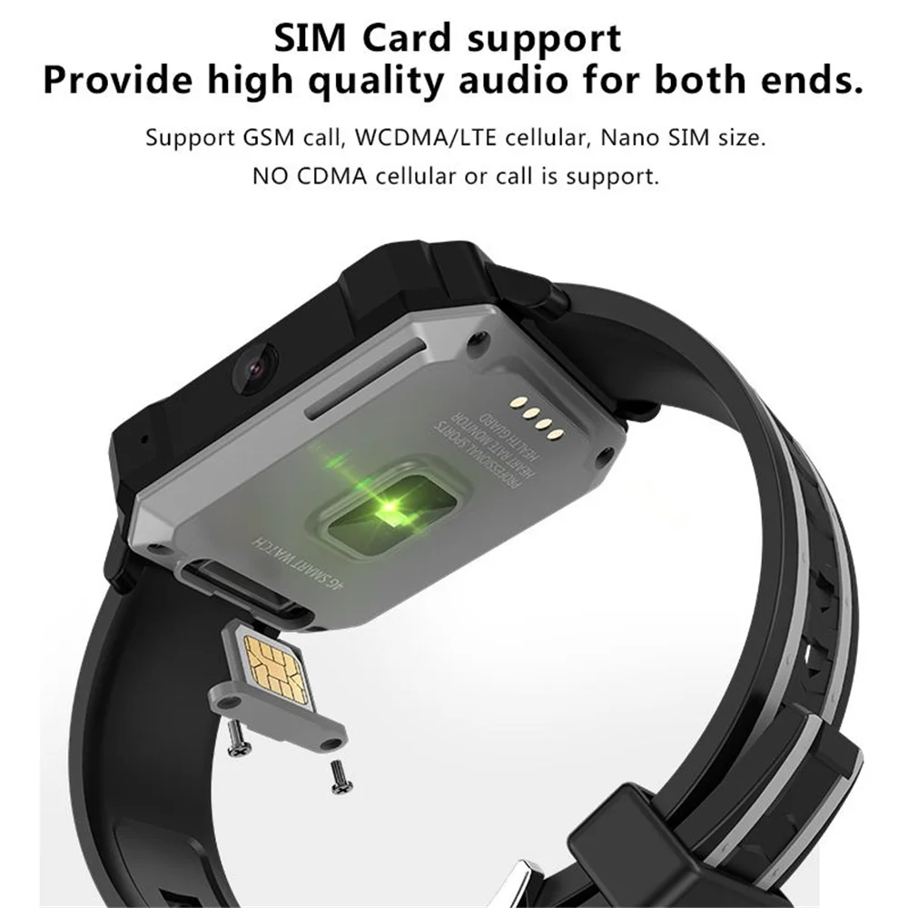 696 NEW H7 Smart Watch IP68 Waterproof Men Android 4G Bluetooth Sport Waterproof MTK6737 Camera Outdoor Watch For IOS Android