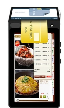 Ресторан двойной ЖК дисплей Android 3G NFC QR код RFID GPRS сенсорный экран WiFi BluetoothTF Карта