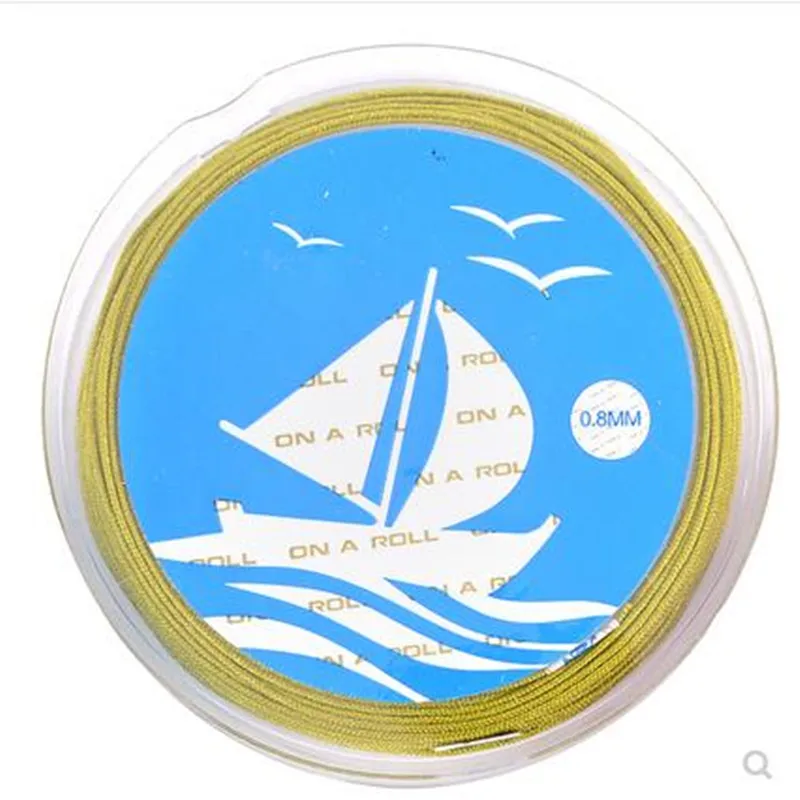 OAR20Meters 나일론 코드 0.8mm 로프 Macrame 코드 팔찌 땋은 문자열 DIY Tassels 나일론 스레드 팔찌 Macrame 라인