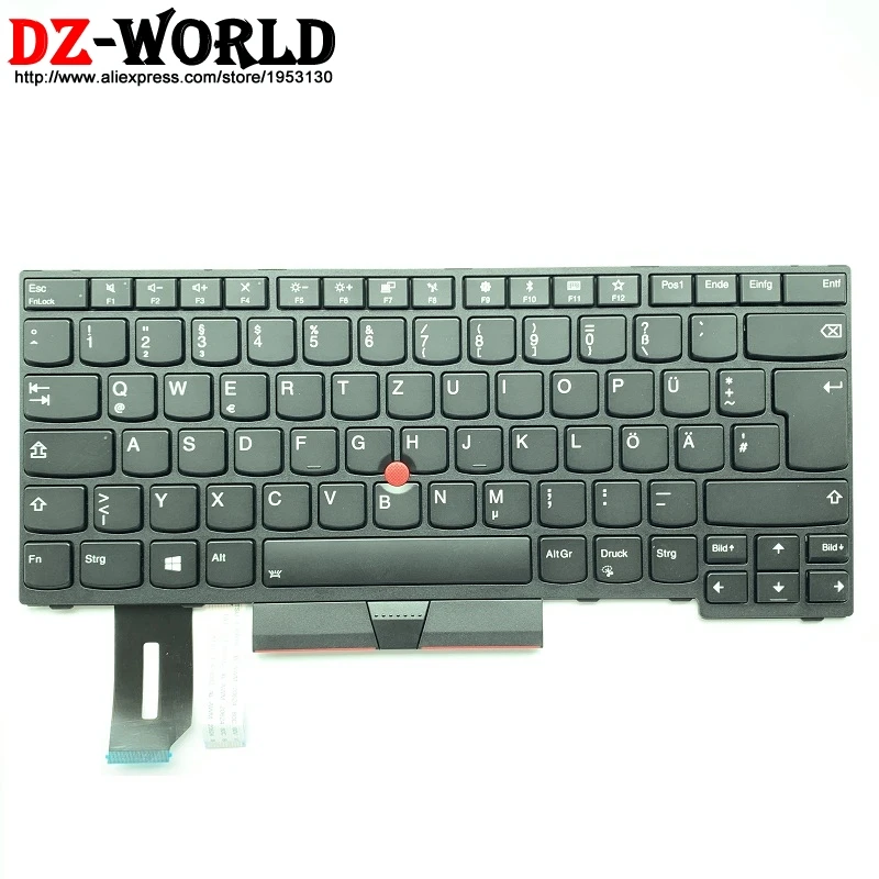 Новый оригинальный GR DE немецкая клавиатура с подсветкой для Lenovo Thinkpad E480 E490 T480S L480