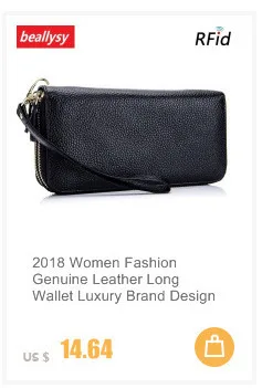 Модный женский бумажник с отделениями для карт, длинный кожаный кошелек на молнии для девушек, Женский кошелек для телефона, клатч, сумка для девушек, Carteira Feminina, ремешок на запястье