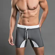 Мужские шорты для плавания мужские эластичные Купальники нейлоновые волнистые быстросохнущие купальные костюмы с низкой посадкой с принтом быстросохнущее Нижнее белье Боксеры
