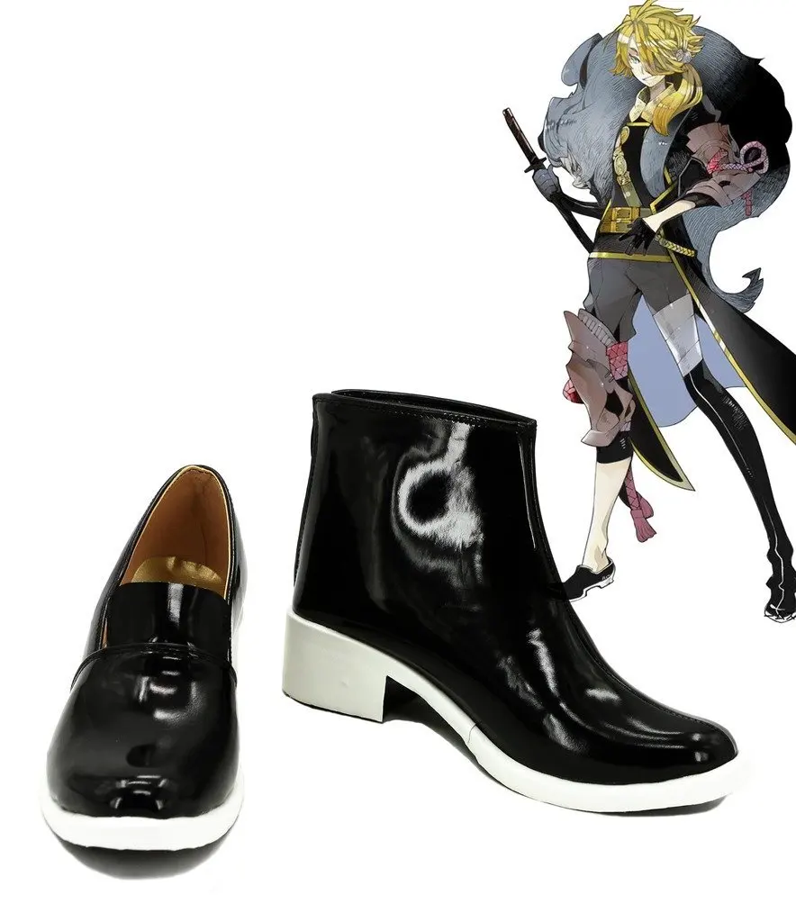 

Shishiou Cosplay Shoes Touken Ranbu Online Shishiou Cosplay Boots Black Shoes Custom Made