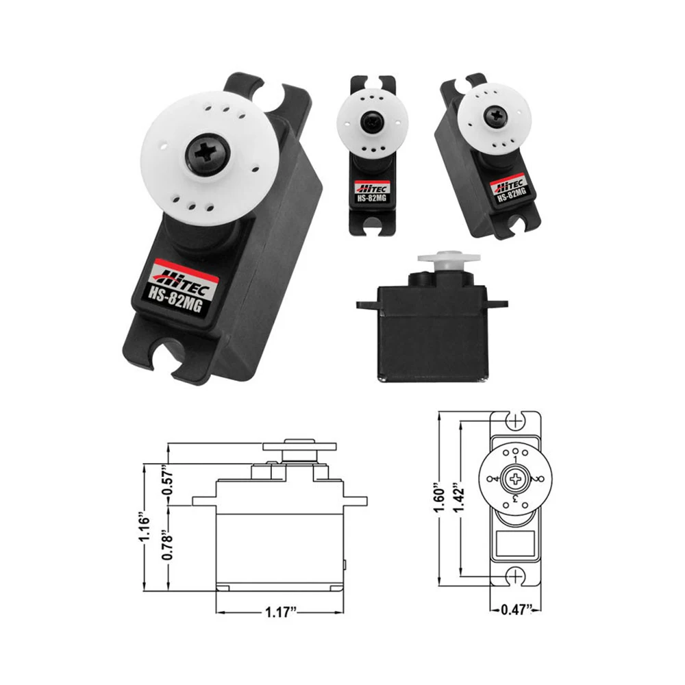 100% Original Hitec HS 82MG Standard Metal Gear Micro