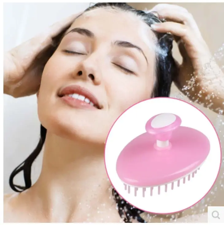 Массажер для головы шампунь скраб-щетка для очистки кожи головы Мытье Ванны щетка для волос мыть и платье головы артефакт