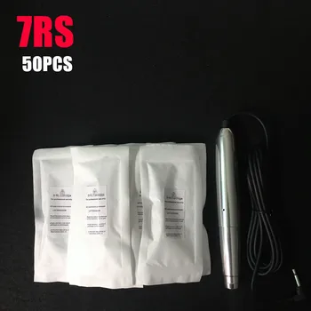 

7RS 50pcs Permanent Makeup needles 600D-G Eyebrow Makeup Lip Needle For Nouveau Rotary Machine Pen Free Shipping