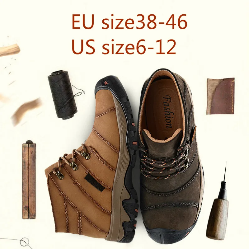 Лучший Sneakeres/Новинка 2018 г. мужская летняя дышащая обувь для
походов из кожи первого слоя, уличная Нескользящая Мужская обувь для
фитнеса, размеры ... Отзывы