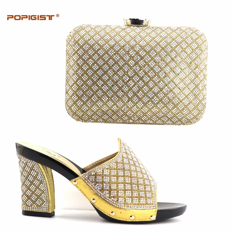 Set Einfaches Für blue Schuhe gold Mit Design Pumpen Black Leder Pu silver Hochzeit Tasche Passender Frauen Party Rot Italienische Und Grid red 81wdnq7q