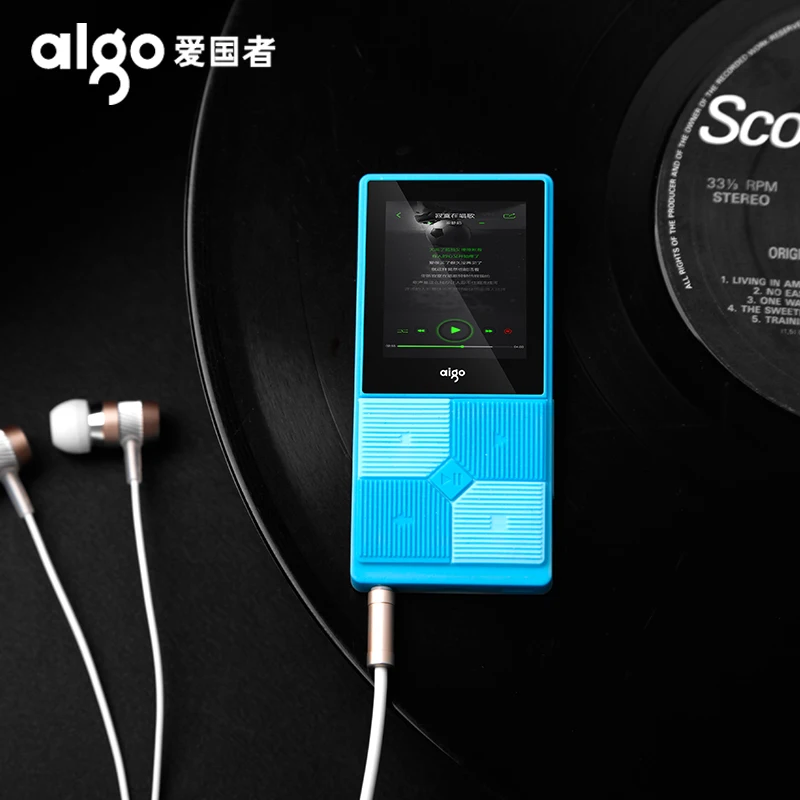 

Aigo 206 MP3 Player HIFI Portable Mini Sport Music Lossless TFT Screen Audiophile MP3 Player Support 64GB TF Card