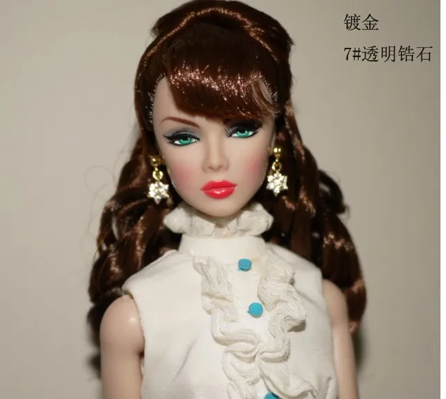

Hazy beauty Handmade Fashion Jewelry Earring Accessories For Barbie Fr 1:6 Dolls BBIEAR008