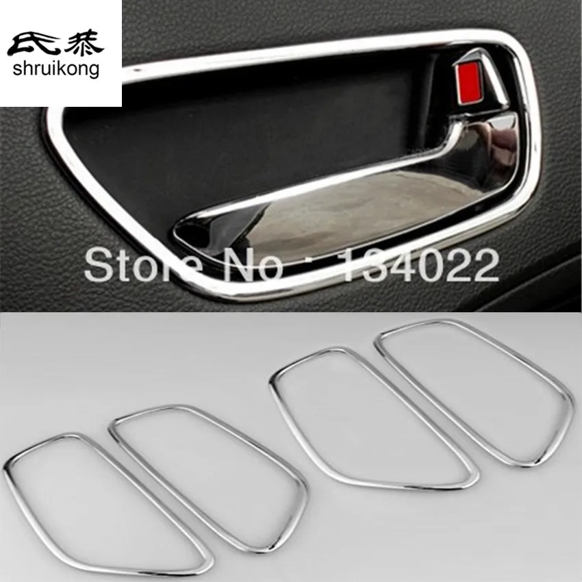 

ABS car stickers of sequins modified inner door handle inside the handle special interior trim bright circle for KIA K3 CERATO
