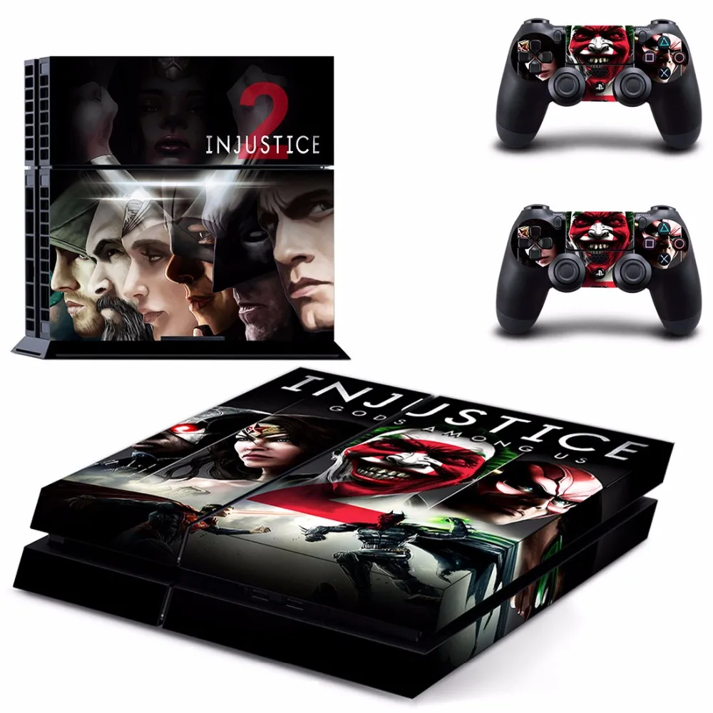 Injustice 2 PS4 наклейка на всю кожу лицевые панели для консоли и контроллера Sony playstation