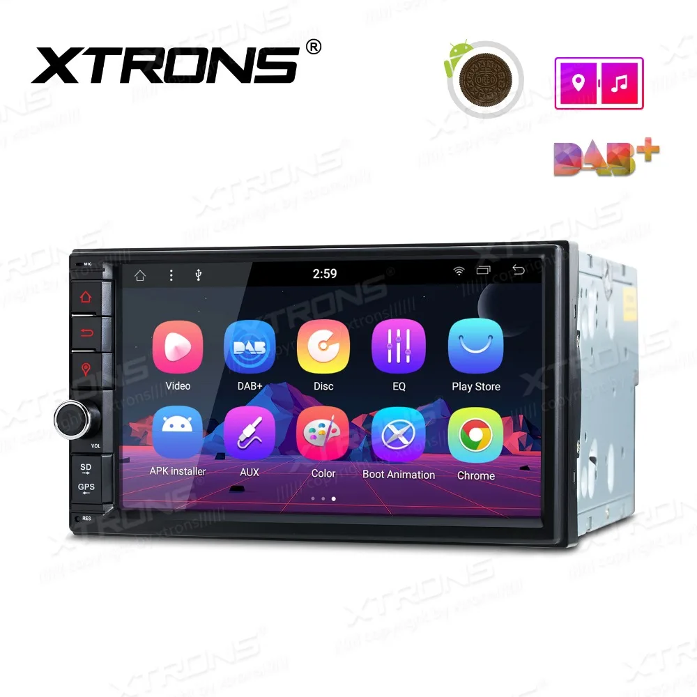 Universal 2 Din 7'' Android 8.1 Car Radio Stereo Player Octa Core 2G RAM Auto GPS Navigation DAB+ Bluetooth FM WIFI USB No DVD