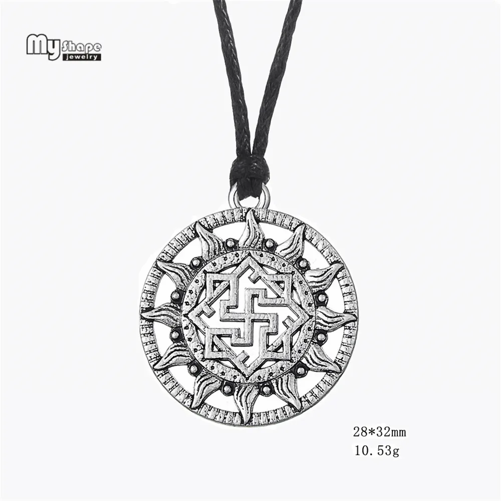Мой амулет в форме Викинга этнические ожерелья символ Yarilo Valkyrie Molvinets Slave Sun Wheel