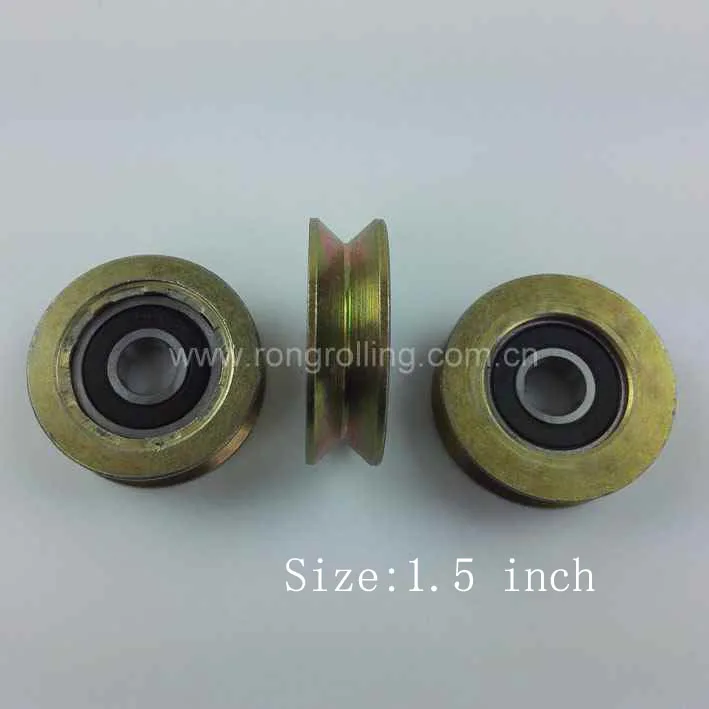 

1.5 inch groove V trck roller with 6000RS Bearing (diameter 38mm,thickness 12mm)