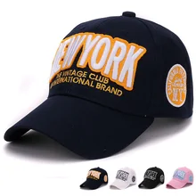 HATLANDER Classic men cap cotton bone new york 3D embroidery baseball cap girls kenka hat for