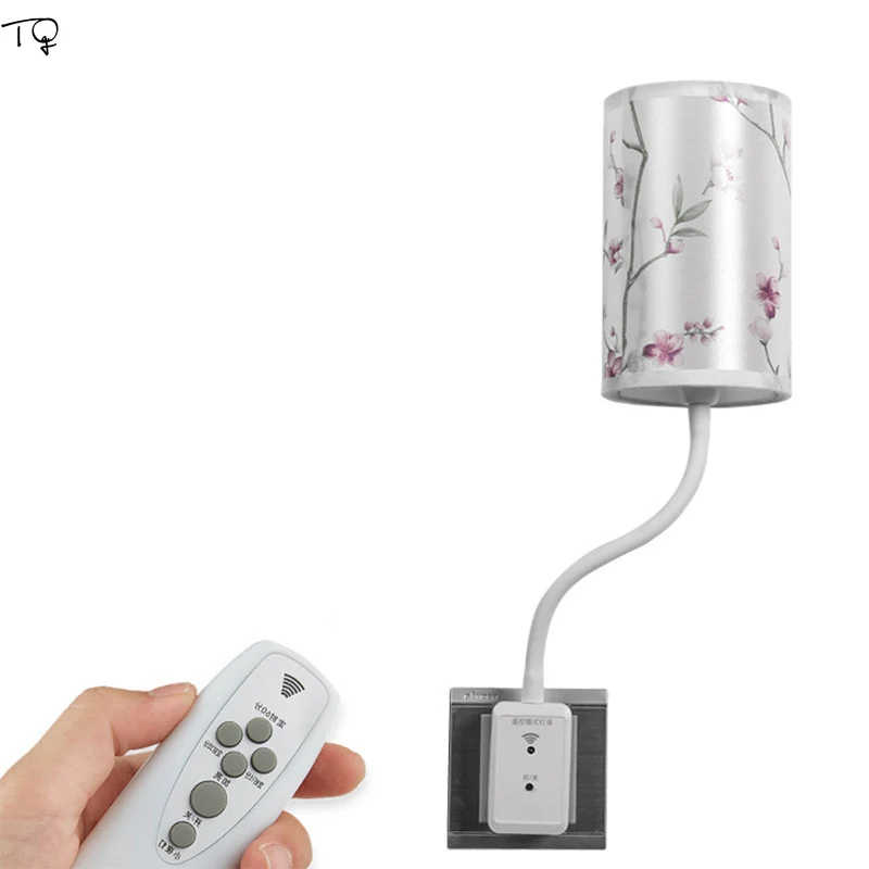 

Remote Control Timing Dimming LED Night Lamp Energy-saving Bedroom Bedside Fun Atmosphere Bedside Lamp with Switch Lampshade