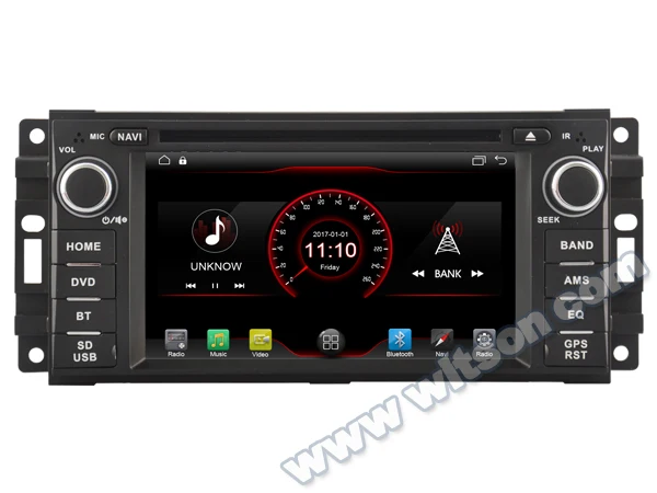 Best 6.2" Android 8.1 OS Car DVD Multimedia Navigation GPS Radio for Jeep Commander 2006-2010 Wrangler 2007-2014 Patriot 2010-2013 3