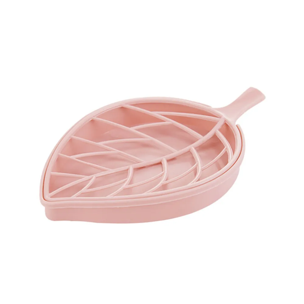Pink Ванная комната Душ лист Форма Мыло BoxSoap держатель блюдо ванная душевая кабина хранение опорная пластина подставка деревянная коробка натуральные мыльницы# F - Цвет: Pink