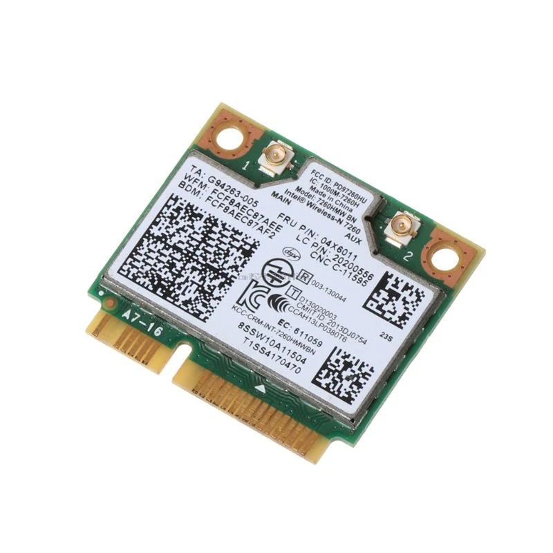Беспроводная карта Intel 7260NGW Bluetooth 4 0 BN WiFi NGFF Wlan 300M 04X6011 04W3815 для Lenovo Thinkpad|Сетевые