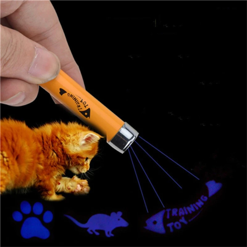 OnnPnnQ Funny Pet Cat Toys LED Laser Pointer light Pen With Bright Animation Mouse Shadow Interactive Holder For Cats Training OnnPnnQ Funny Pet Cat Toys LED Laser Pointer light Pen With Bright Animation Mouse Shadow Interactive Holder For Cats Training