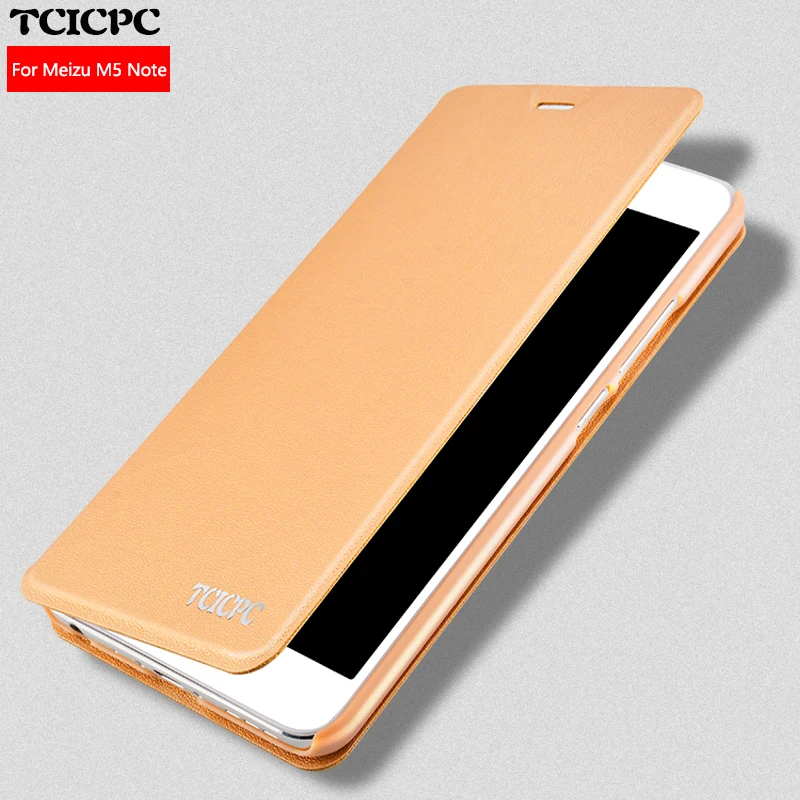 Чехол-книжка TCICPC Meizu M5 Note, кожаный чехол-книжка для MEIZU M5 M5 note, роскошная овечья кожа, искусственная кожа+ Жесткая задняя крышка из поликарбоната с подставкой